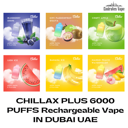 CHILLAX PLUS 6000 PUFFS Rechargeable Vape IN UAE
