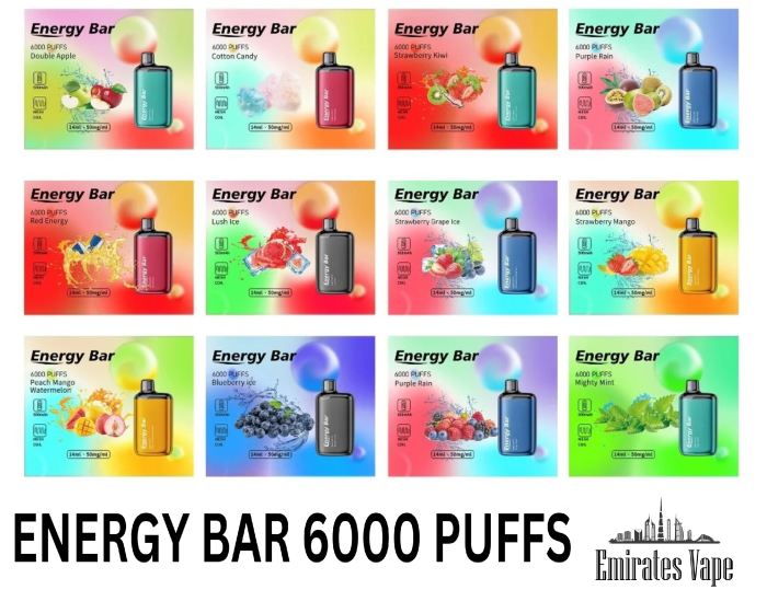 ENERGY BAR 6000 PUFFS DISPOSABLE IN UAE