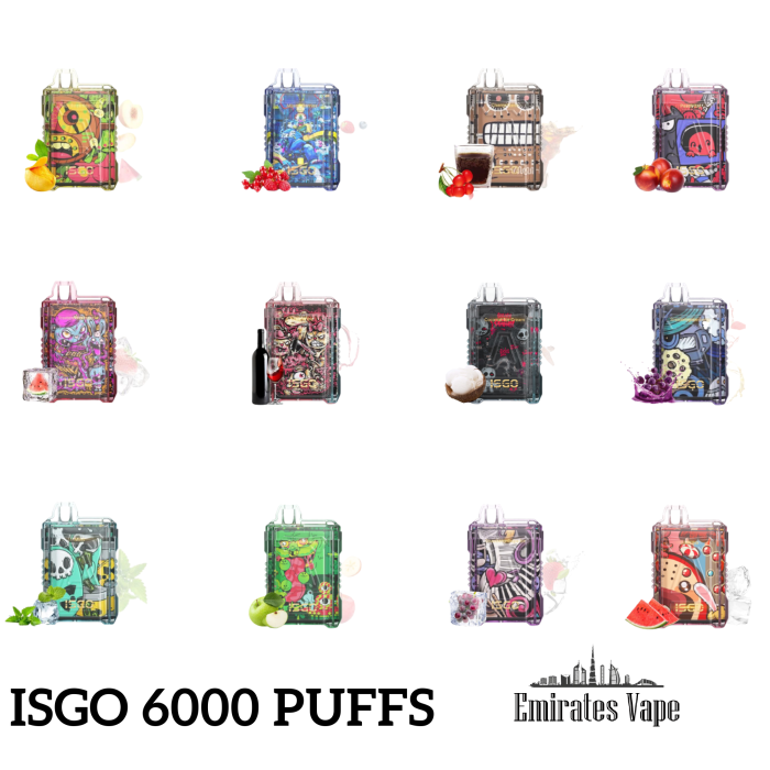 ISGO 6000 Puffs Disposable Vape in UAE