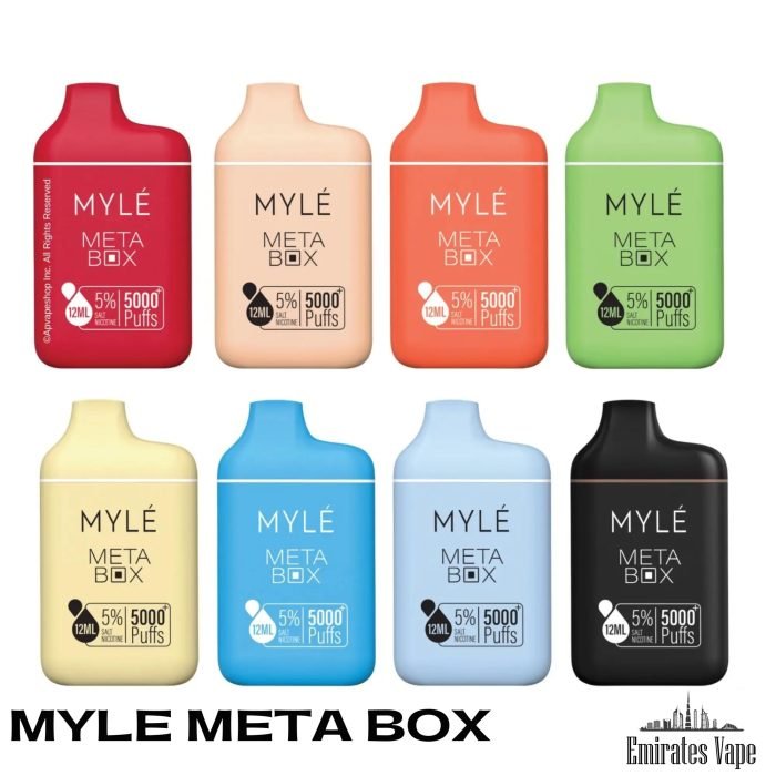 MYLE META BOX 5000 PUFFS DISPOSABLE Rechargeable Vape
