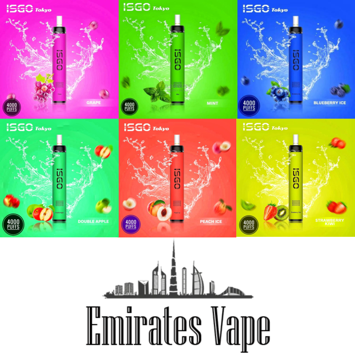 New ISGO Tokyo 4000 Puffs Disposable IN UAE