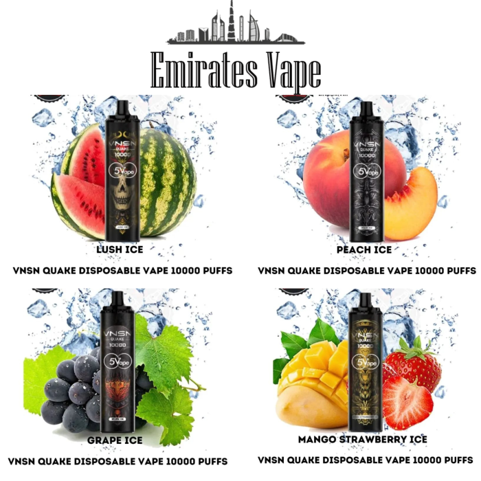 VNSN QUAKE 10000 PUFFS DISPOSABLE VAPE IN UAE