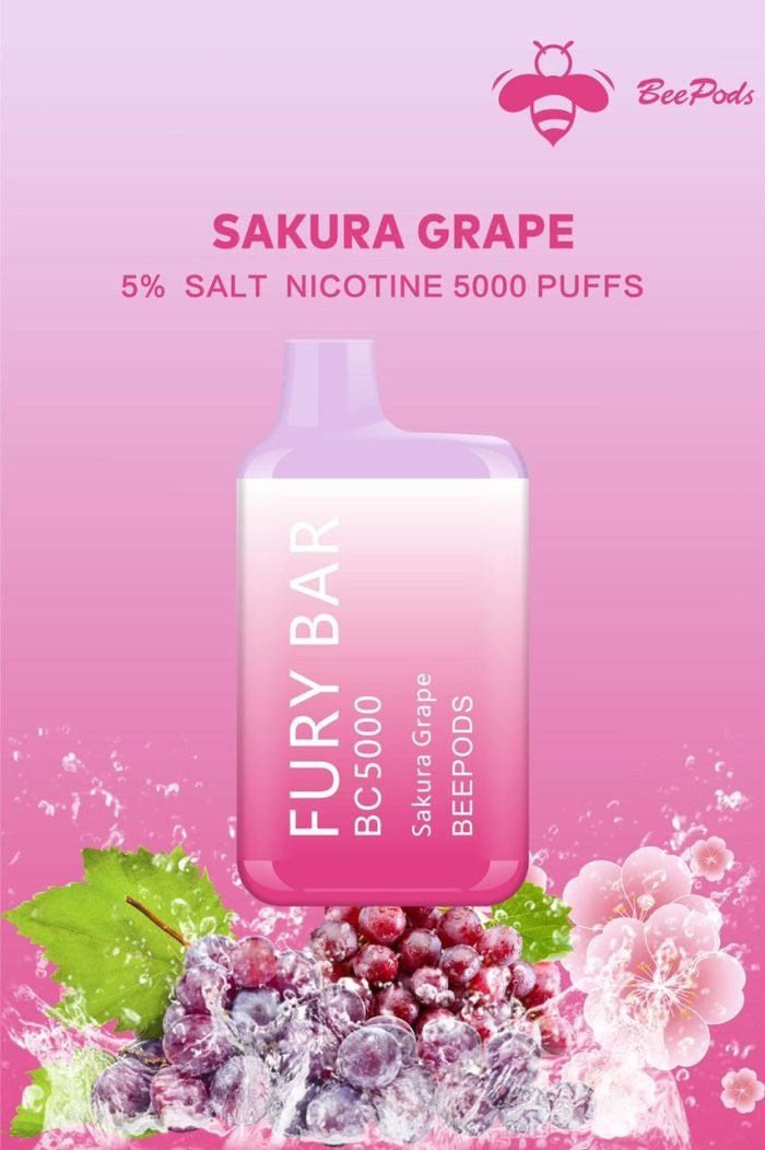 fury bar 5000 sakura grape 1