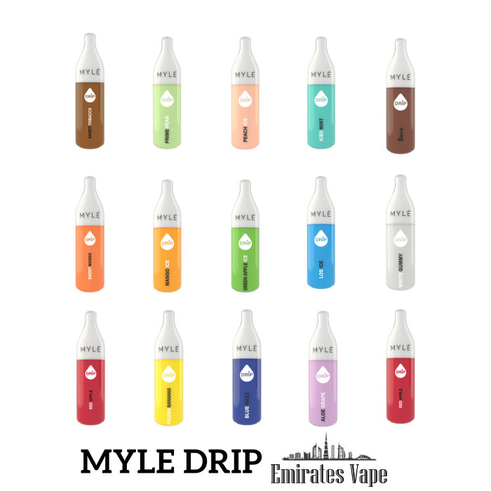 Myle Drip 2000 Puffs Disposable Vape in Dubai UAE