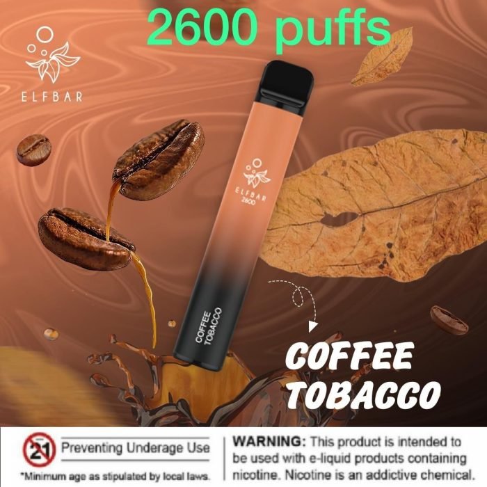 Elf bar 2600 Puffs Coffee Tobacco
