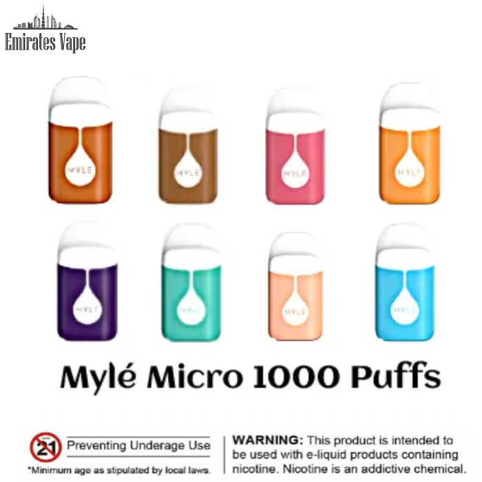 Myle Micro 1000 Puffs Disposable Vape in Dubai UAE